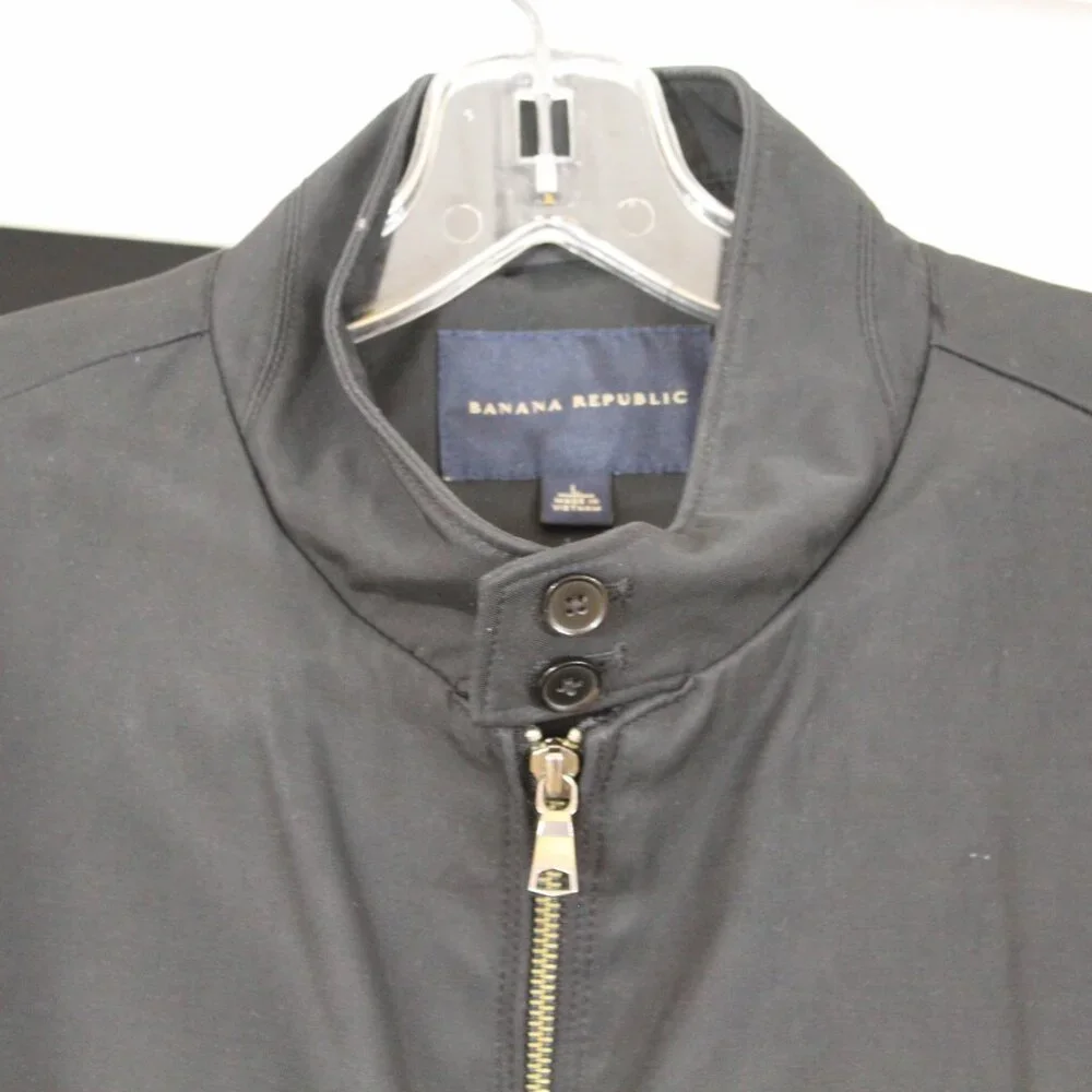 Banana‎ Republic Men’s Black Zip Jacket Size Large Spring 2011